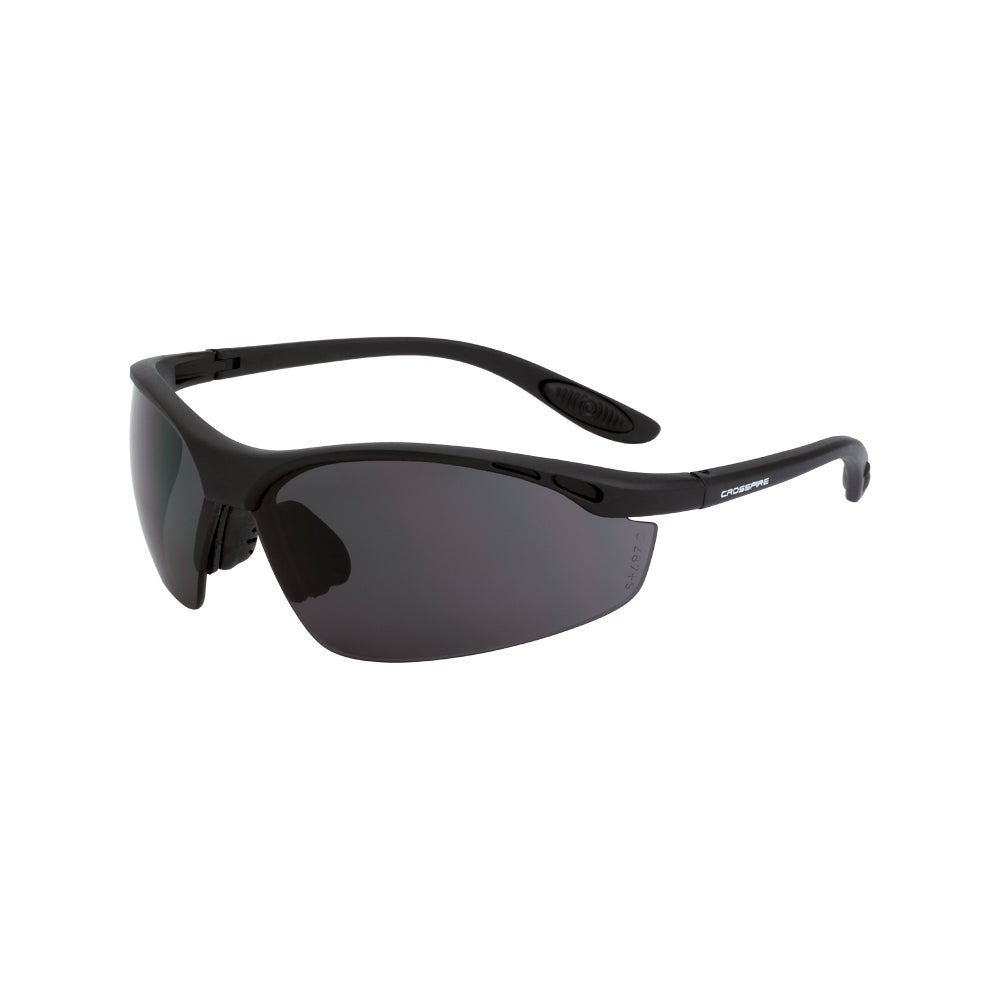 Crossfire Talon Magnifier Safety Eyewear - Matte Black Frame - Smoke Lens - 2.0 Diopter