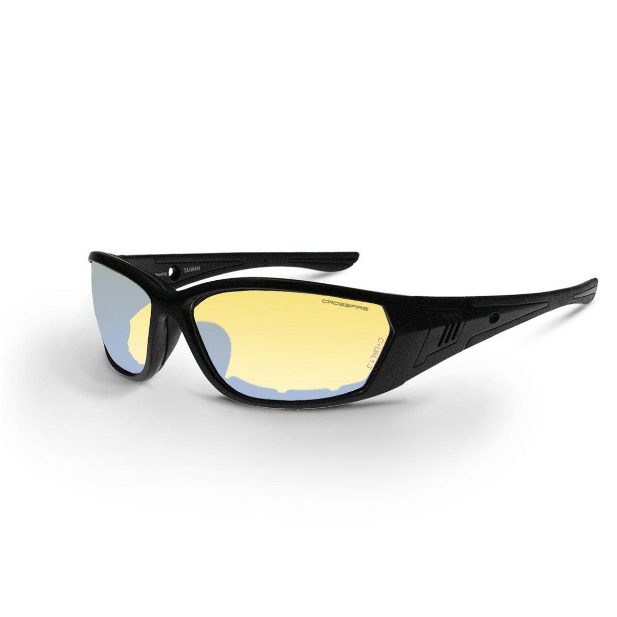 Crossfire 710 Foam Lined Safety Eyewear - Matte Black Frame - Indoor/Outdoor Anti-Fog Lens