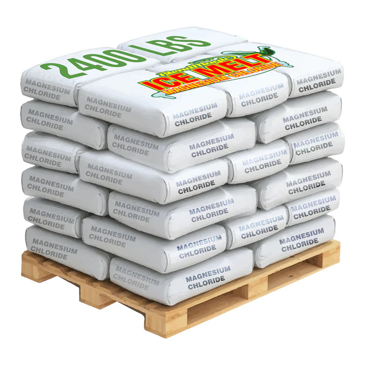 Blendmagic Ice Melt Pure Magnesium Chloride Pellets - 48 x 50 LB Bags Pallet