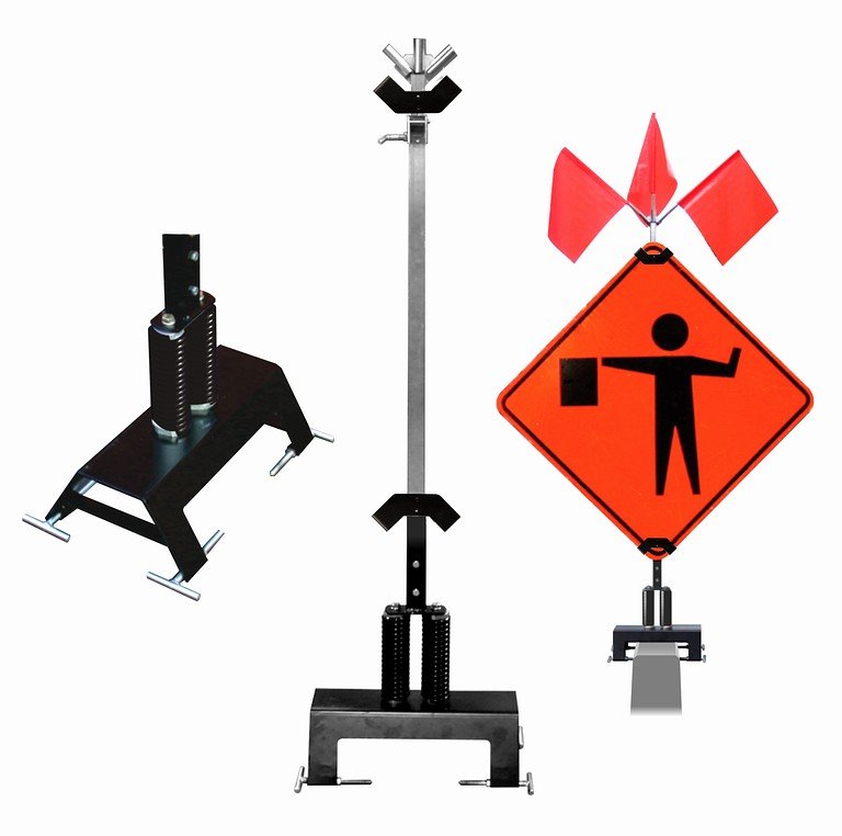 Dicke Jersey Barrier Mount JBM-TF18 Sign Stand