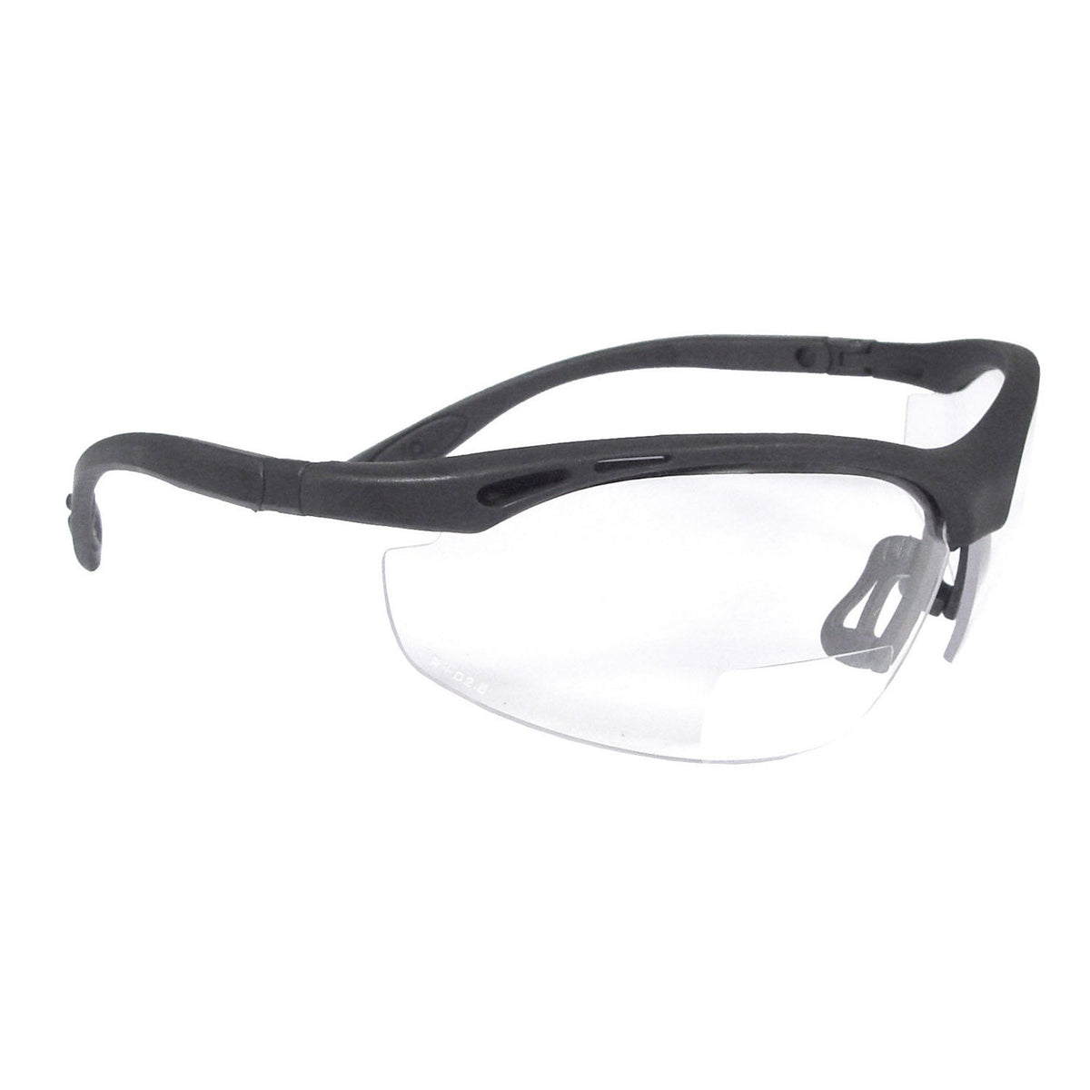 Radians Cheaters® Magnifier Safety Eyewear - Black Frame - Clear Lens - 2.5 Diopter