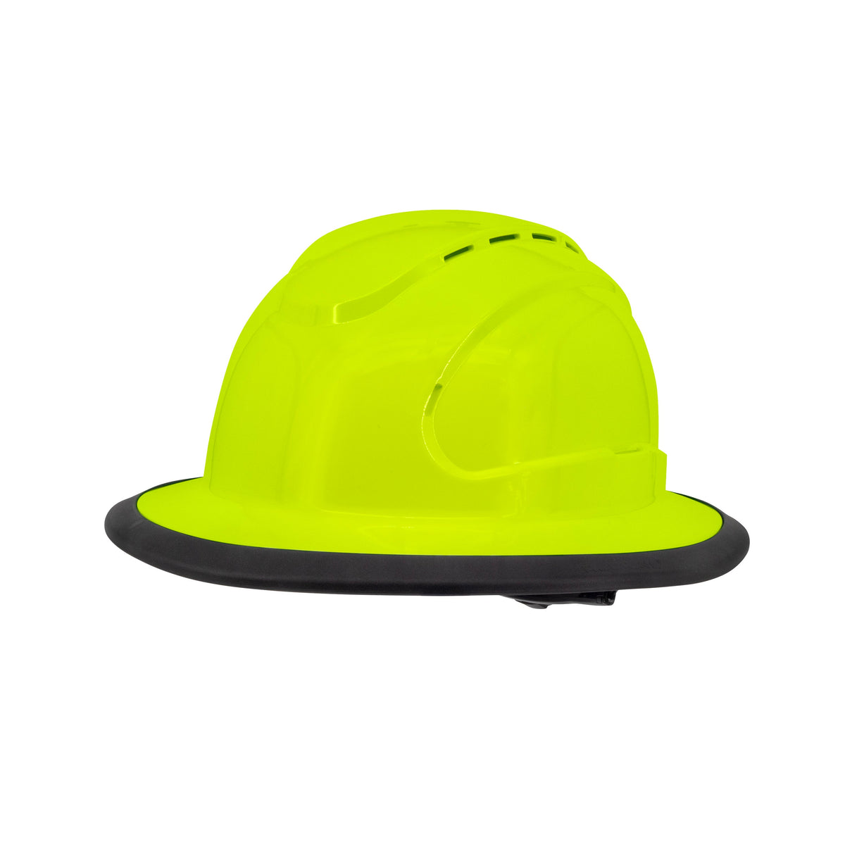 Radians THE JUDGE™ RHJ6V 6-Point Ratchet Vented Type I Full Brim Hard Hat - Hi-Vis Lime