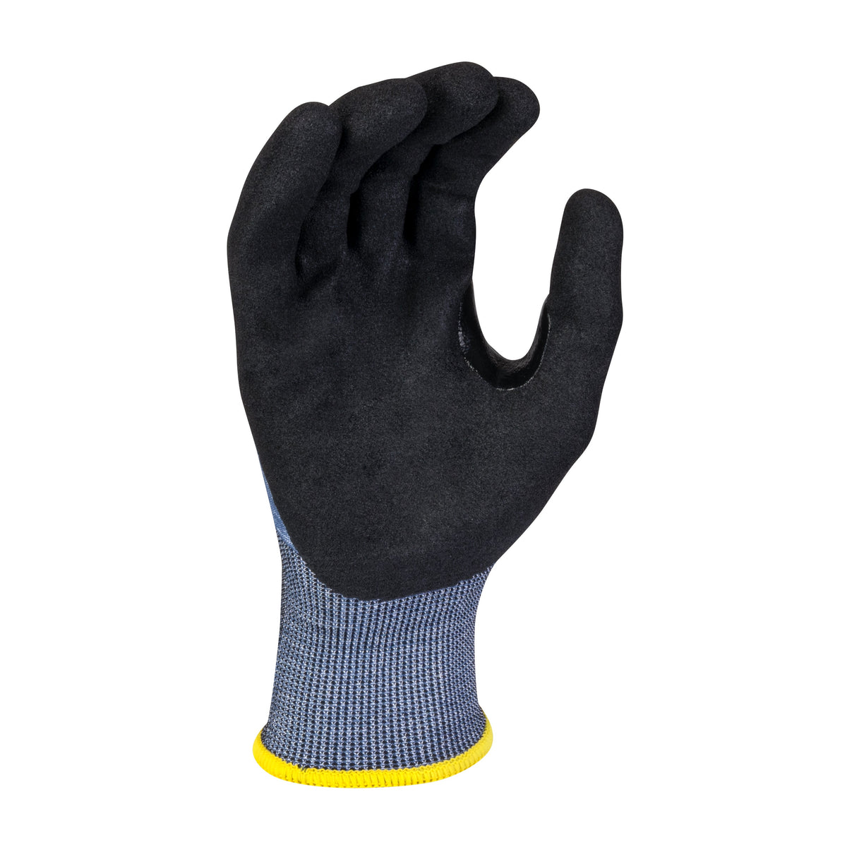 Radians RWG586 HPPE Shell and Sandy Foam Nitrile Palm A6 Cut Protection Glove