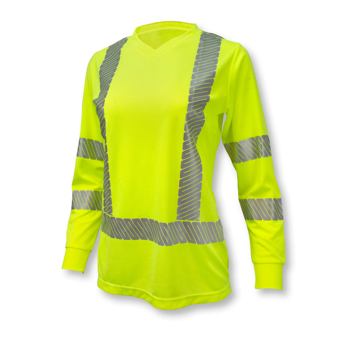 Radians ST21W Class 3 High Visibility Women's Long Sleeve Safety T-Shirt with Max-Dri™
