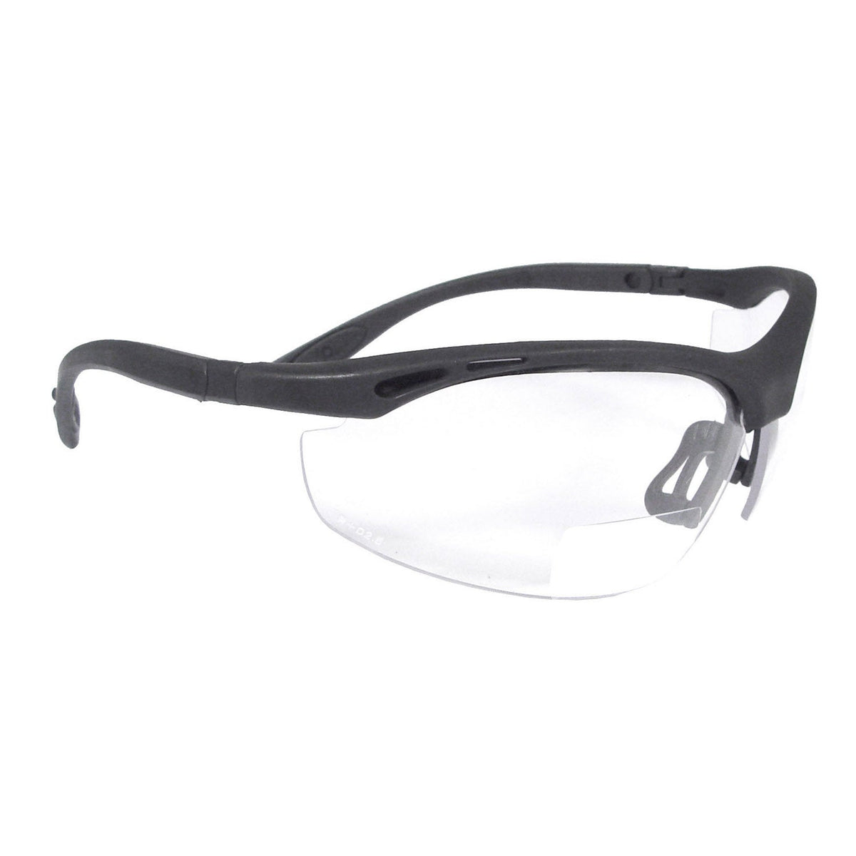 Radians Cheaters® Magnifier Safety Eyewear - Black Frame - Clear Lens - 1.5 Diopter