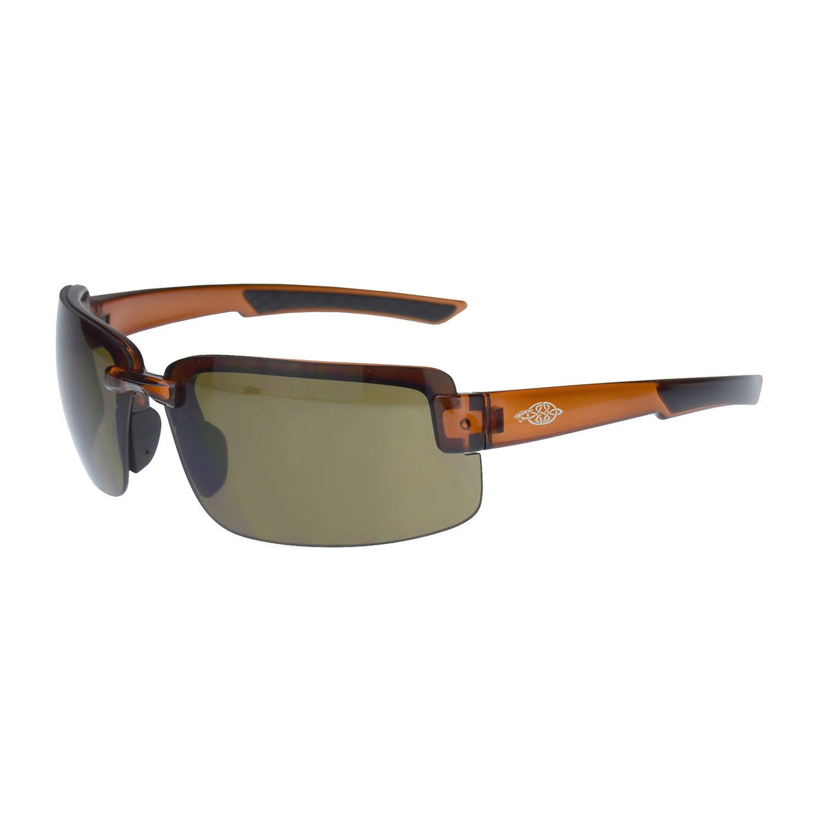 Crossfire ES6 Premium Safety Eyewear - Crystal Brown Frame - HD Brown Lens