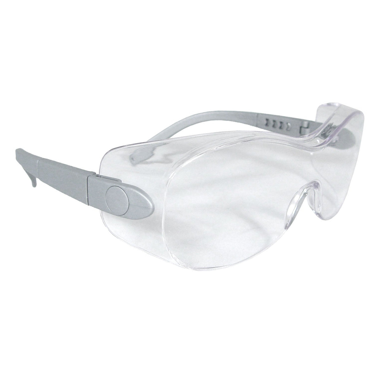 Radians Sheath™ OTG Safety Eyewear - Silver Frame - Clear Anti-Fog Lens