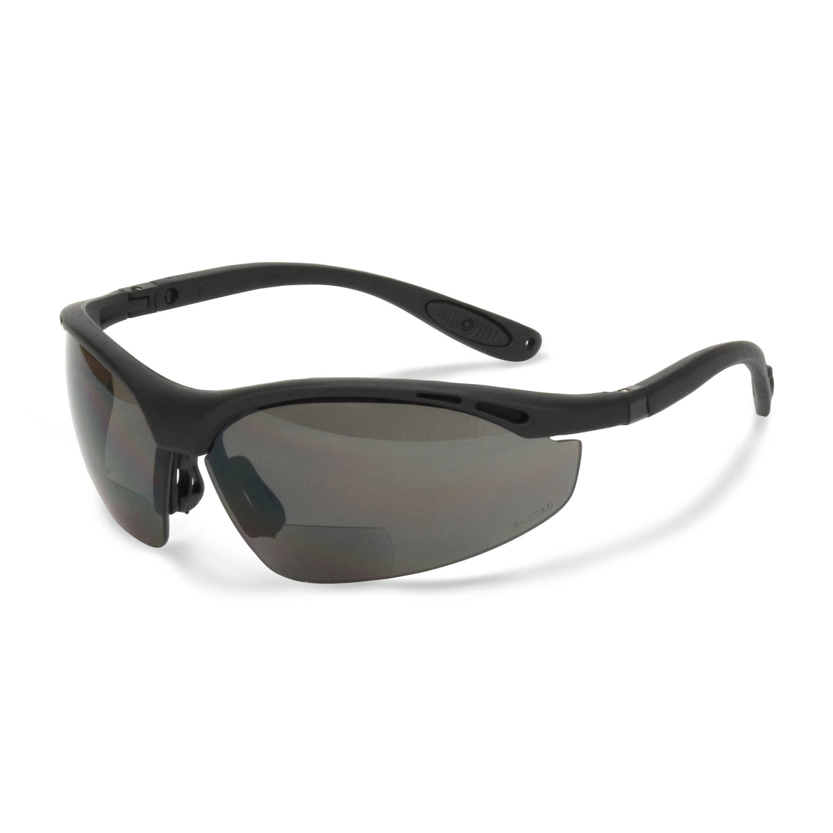 Radians Cheaters® Magnifier Safety Eyewear - Black Frame - Smoke Lens - 2.5 Diopter