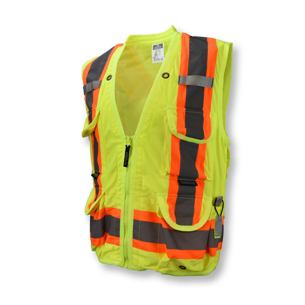 Radians SV030X-2 Heavy Duty 10-Pocket Cruiser Vest with Back Pouch X-Back