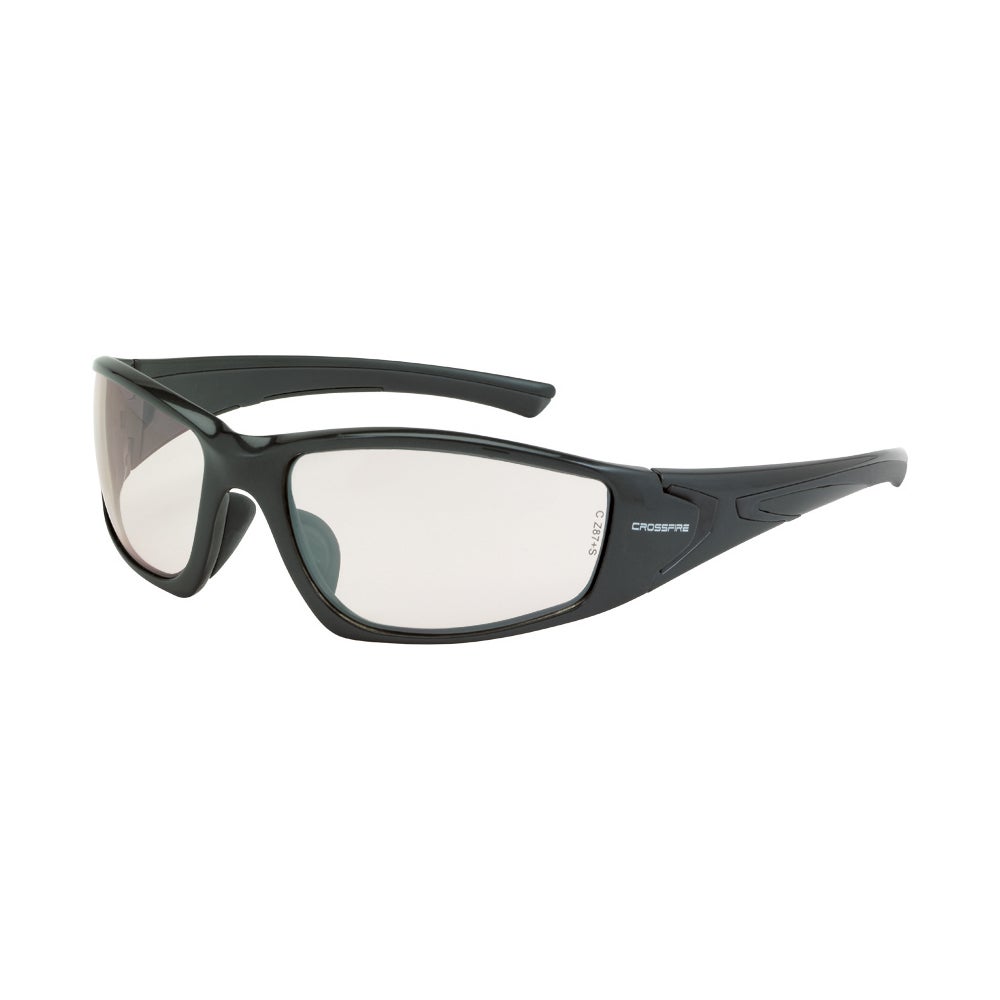 Crossfire RPG Premium Safety Eyewear - Shiny Pearl Gray Frame - Indoor/Outdoor Lens