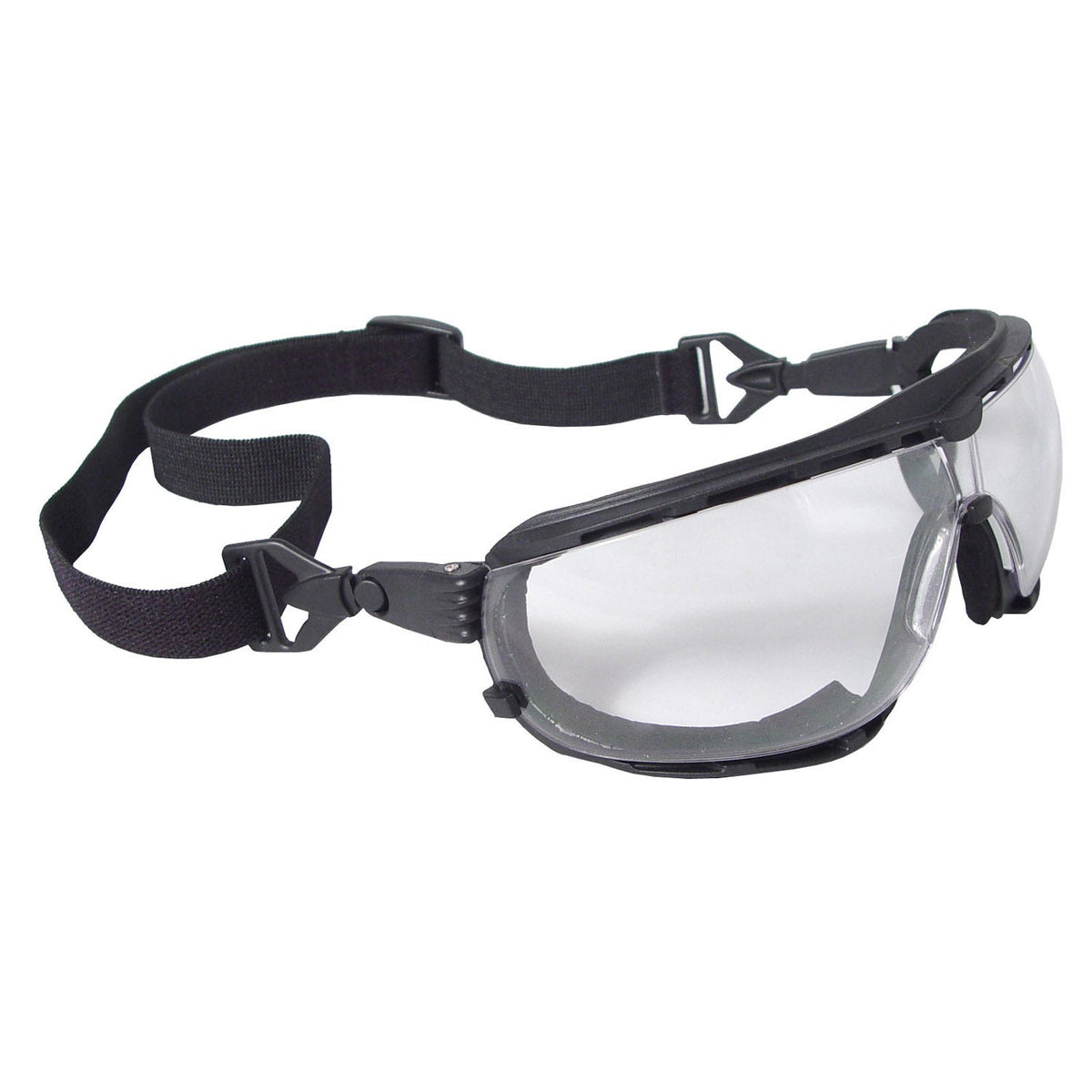 Radians Dagger™ Foam Lined Safety Goggle - Black Frame - Clear Anti-Fog Lens