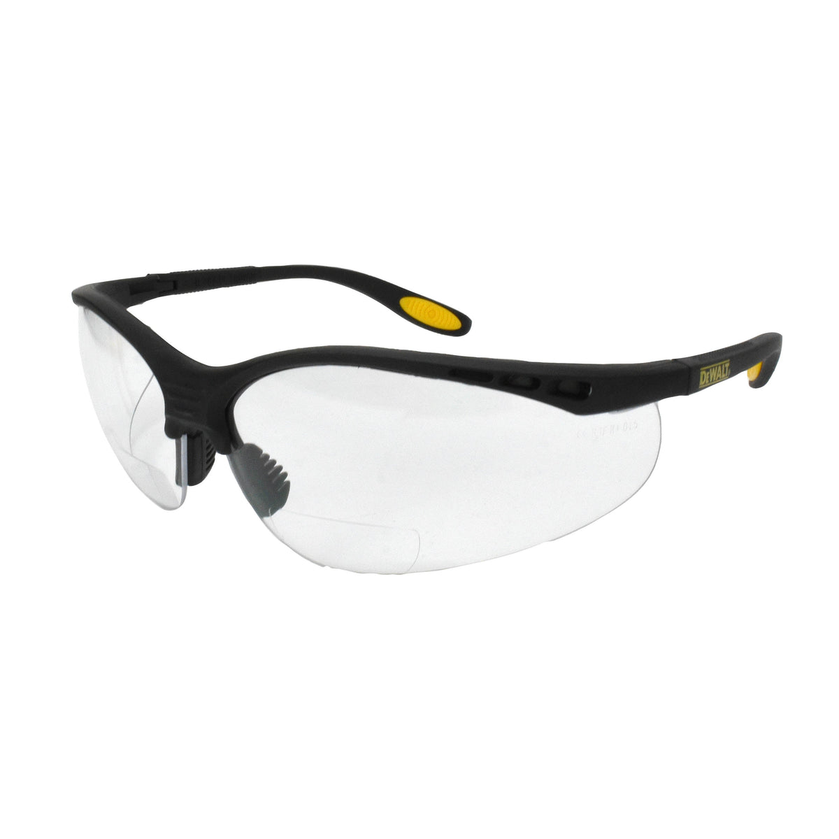DEWALT DPG59 Reinforcer RX™ Magnifier Safety Eyewear - Black Frame - Clear Lens - 2.0 Diopter