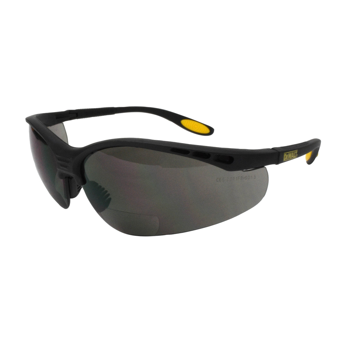 DEWALT DPG59 Reinforcer RX™ Magnifier Safety Eyewear - Black Frame - Smoke Lens - 2.5 Diopter