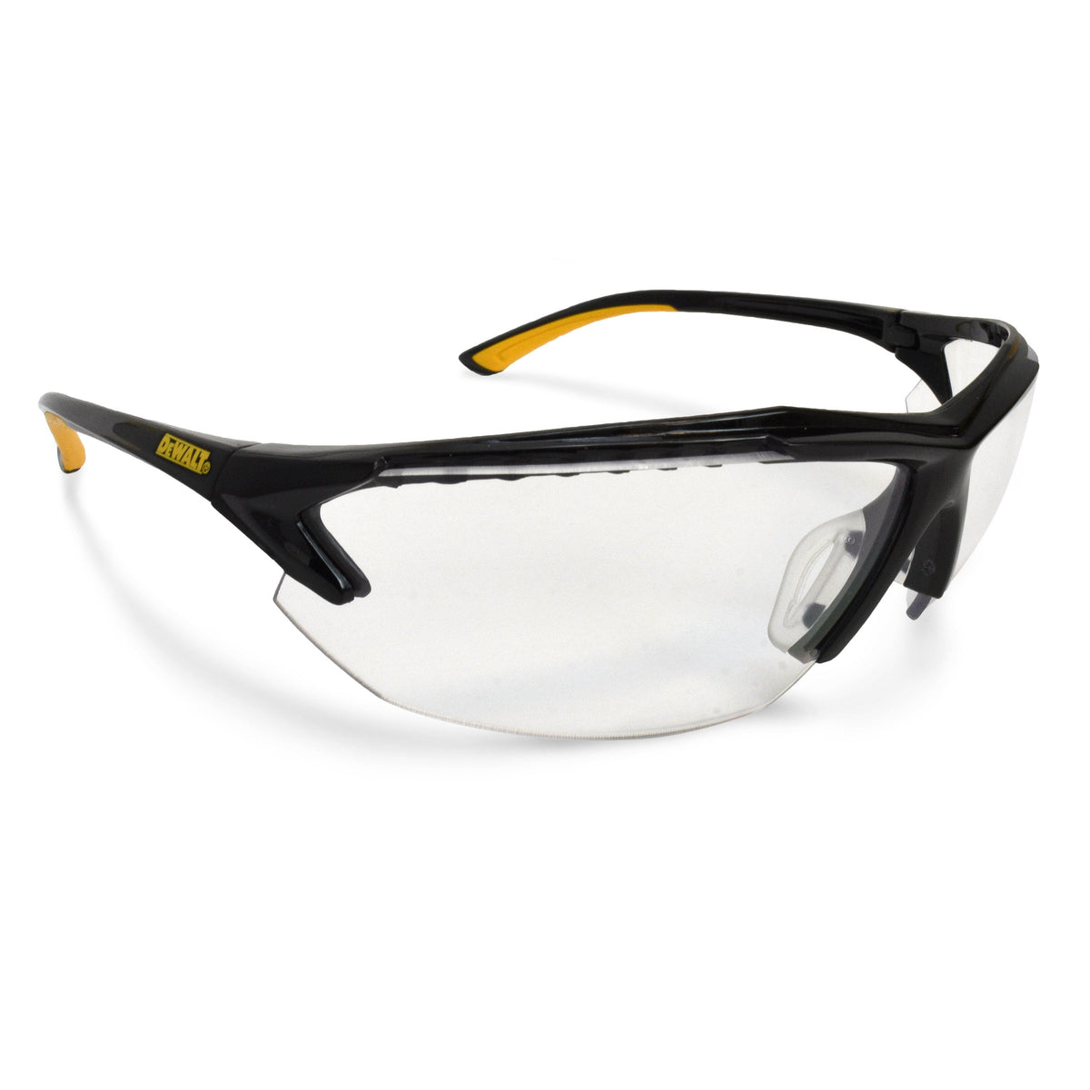 DEWALT DPG106 Spector™ In-Viz Magnifier Safety Eyewear - Black / Yellow Frame - Clear Lens - 2.0 Diopter