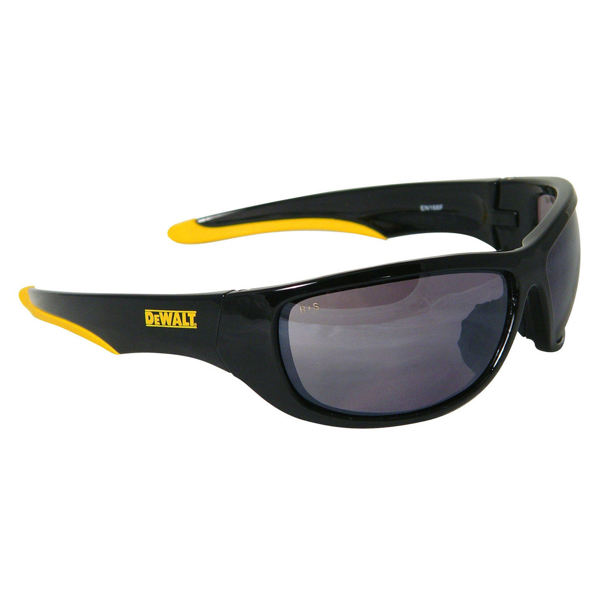 DEWALT DPG94 Dominator™ Protective Eyewear - Black/Yellow Frame - Silver Mirror Lens