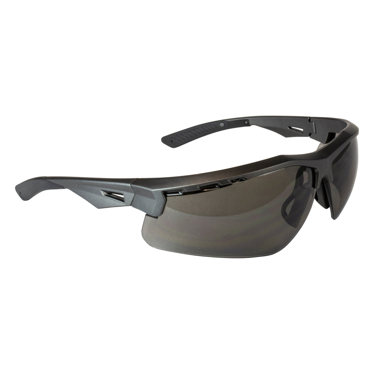 Radians Thraxus™ IQ Safety Eyewear - Gun Metal Frame - Smoke IQ Anti-Fog Lens