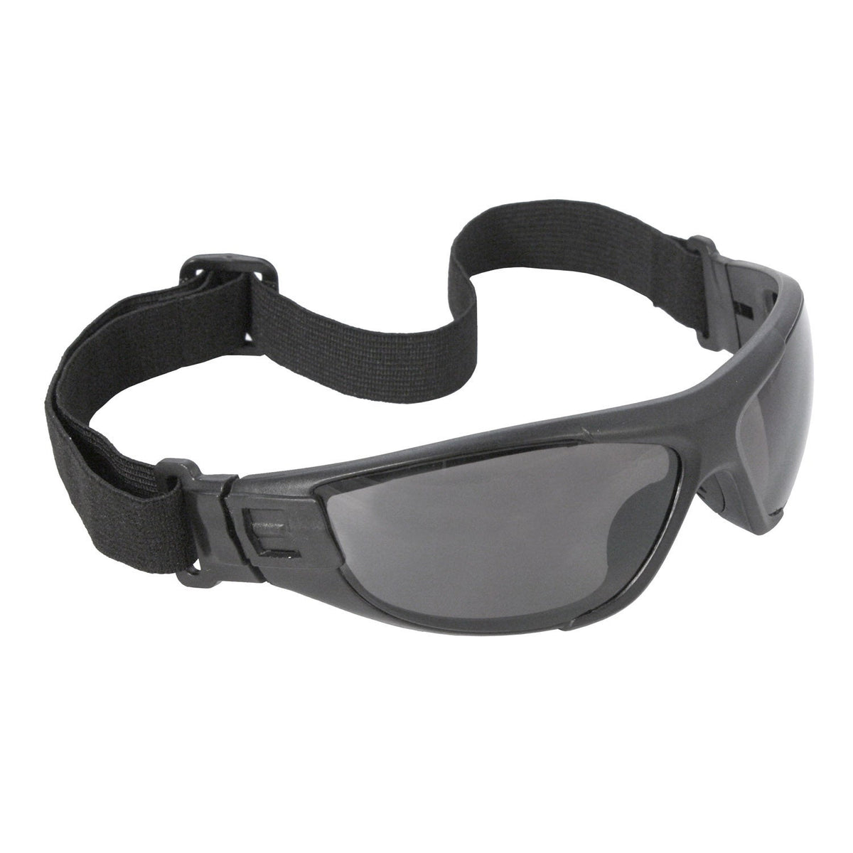 Radians Cuatro™ 4-in-1 Foam Lined Eyewear - Black Frame - Smoke Anti-Fog Lens