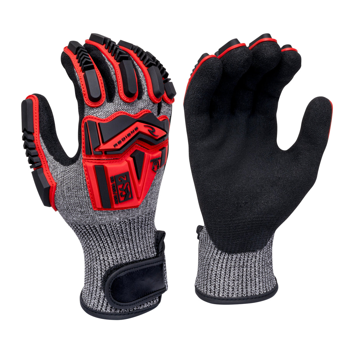 Radians RWG620 HPPE Shell with TPR and Sandy Nitrile Coated Palm A6 Cut Protection Glove