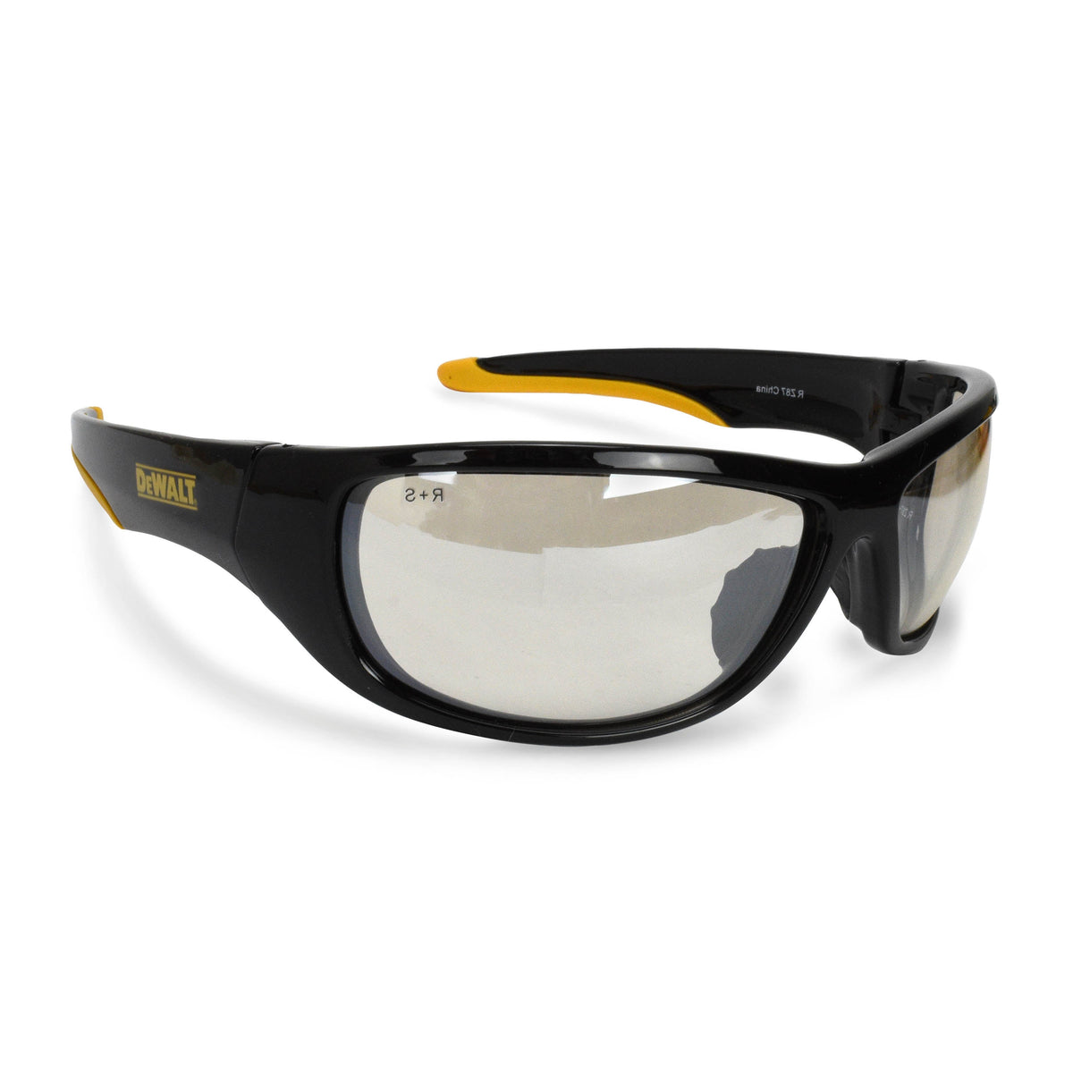 DEWALT DPG94 Dominator™ Protective Eyewear - Black/Yellow Frame - Indoor/Outdoor Lens
