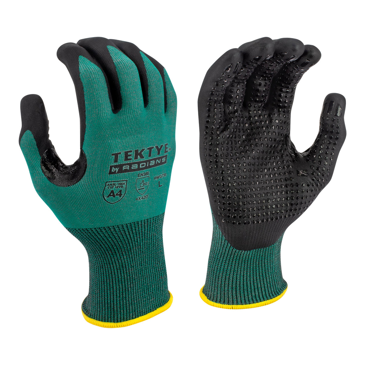 Radians RWG738 TEKTYE® Dotted A4 Cut Protection Glove