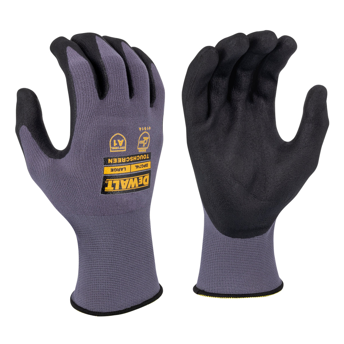 DEWALT DPG74 Touchscreen Micro-Foam Nitrile A1 Cut Glove