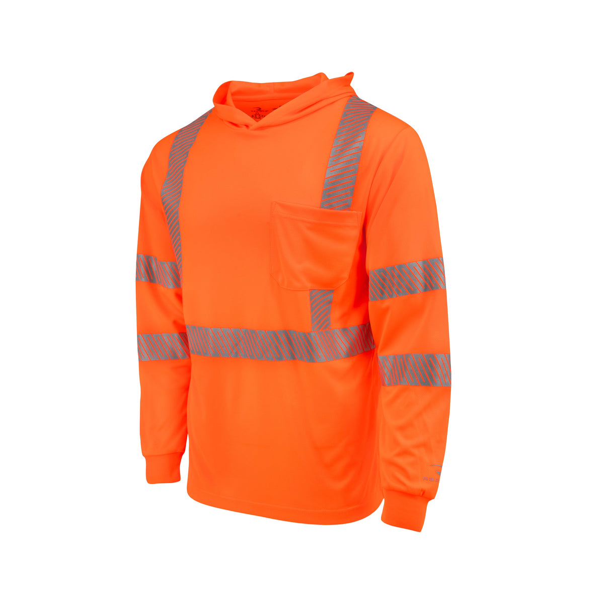 Radians ST61-3 Hooded Type R Class 3 Mesh Long Sleeve T-Shirt w/ UV Protection