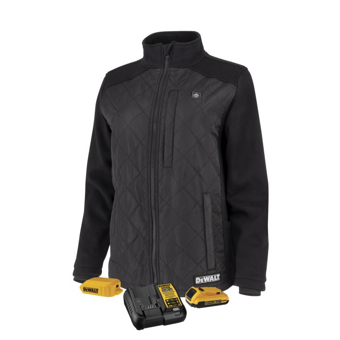 DEWALT DCHJ102B Women's Hybrid Heated Jacket Kit – Black – Size 2X