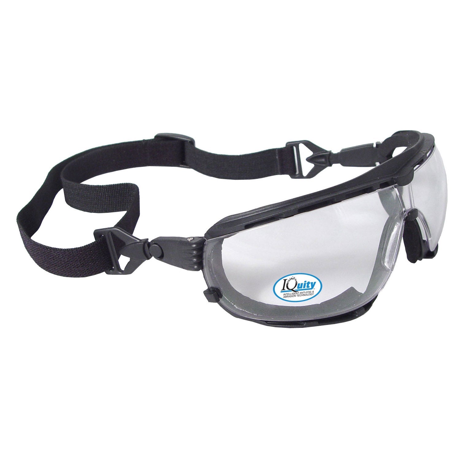 Radians Dagger™ IQ - IQuity Anti-Fog Foam Lined Safety Goggle - Black Frame - Clear IQ Anti-Fog Lens