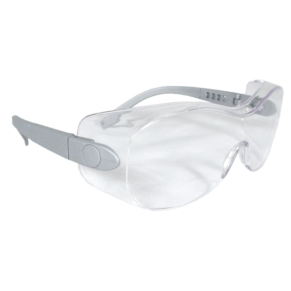Radians Sheath™ OTG Safety Eyewear - Silver Frame - Clear Lens
