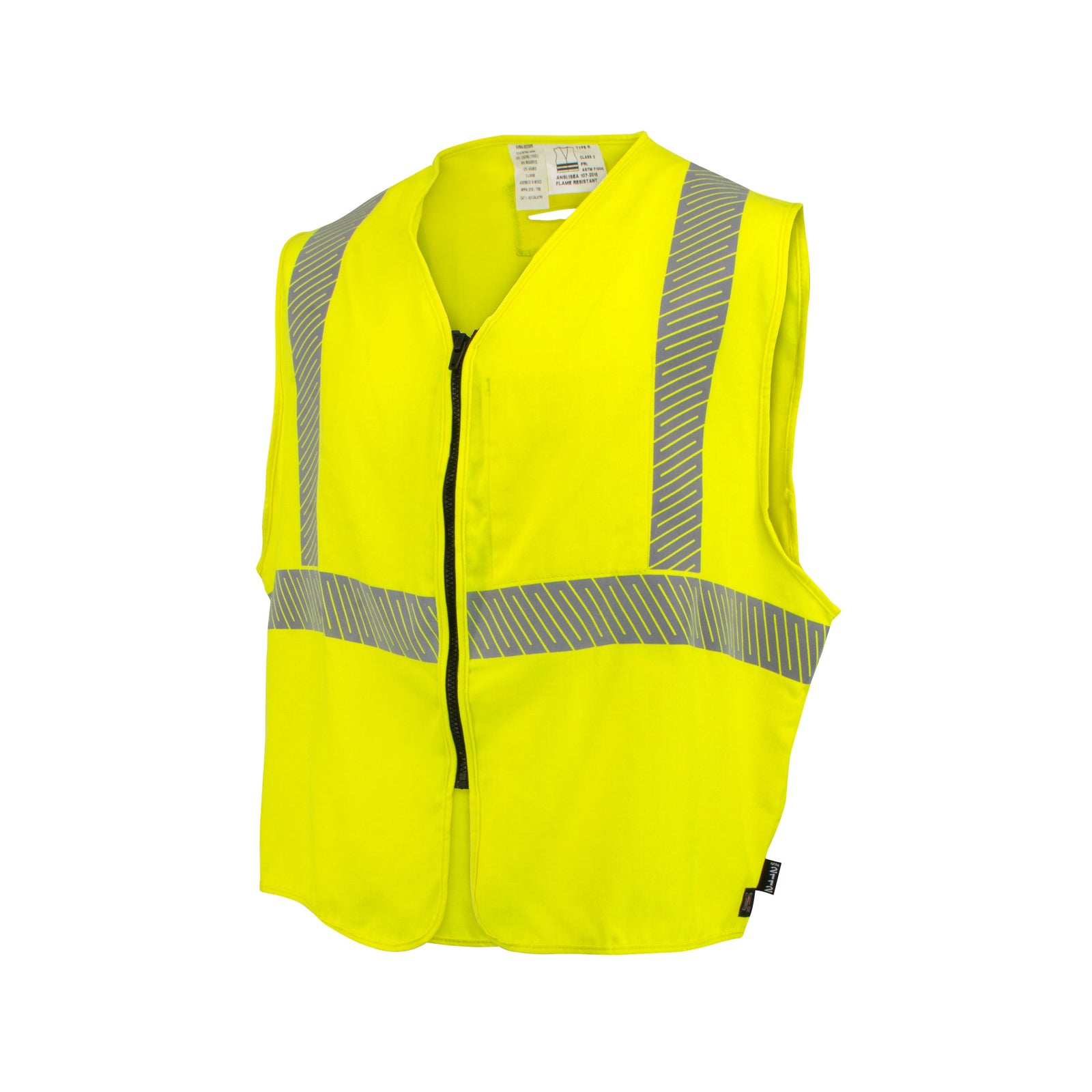 Radians SV99A-2SZGSFR 5.7 oz Class 2 AR/FR Vest with Segmented Reflective Tape