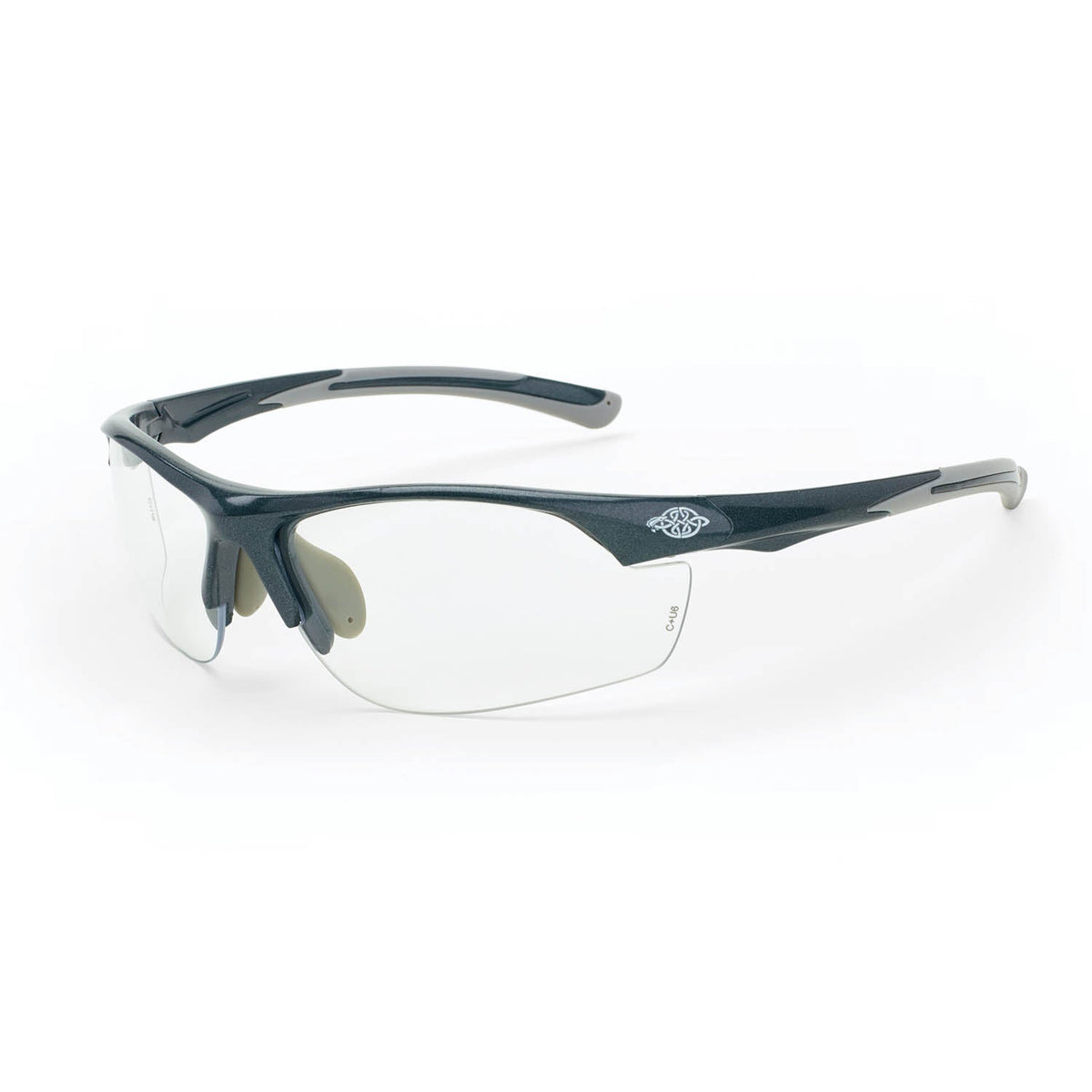 Crossfire AR3 Premium Safety Eyewear - Shiny Pearl Gray Frame - Clear Lens