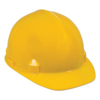 SC-6 Hard Hat, 4-point Ratchet, Front Brim Safety Cap, Yellow