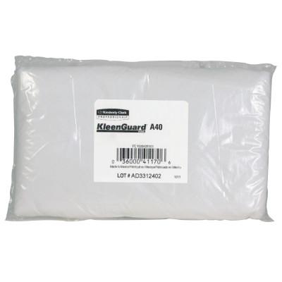 KLEENGUARD A40 Liquid/Particle Sleeve Protectors, 18", Elastic Closure, White