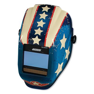 WH40 Insight Halo X Variable Welding Helmet, GN; 9-13, Stars &amp; Scars (RD WH BL)