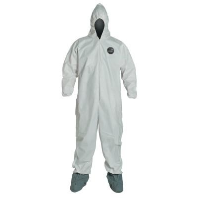ProShield NexGen Coveralls with Attached Hood and Boots, White, 2X-Large