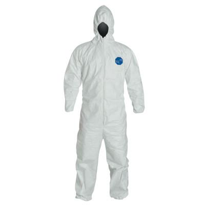 Tyvek® 400 Hooded Coveralls w/Elastic Wrists/Ankles, White, Large