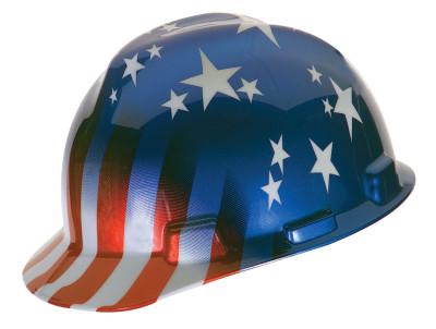 Freedom Series™ V-Gard® Helmet, Fas-Trac Ratchet, Cap, American Stars &amp; Stripes