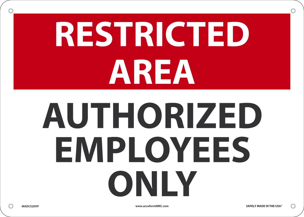 REST AREA Auth EMP ONLY 10x14 PL