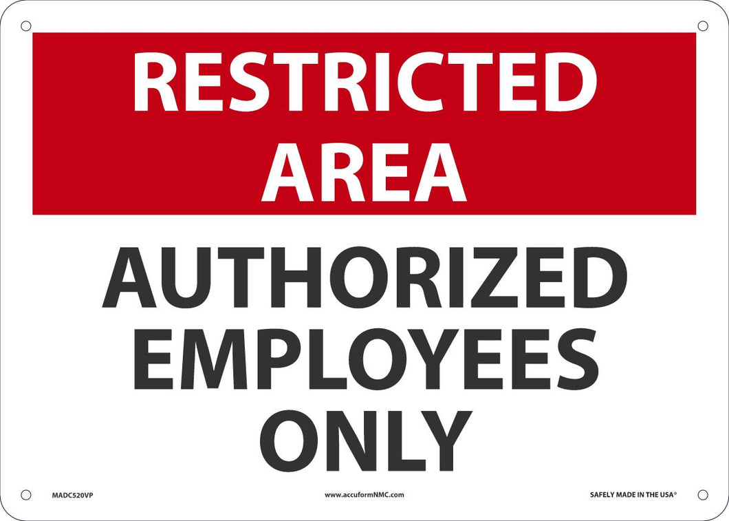 REST AREA Auth EMP ONLY 10x14 PL