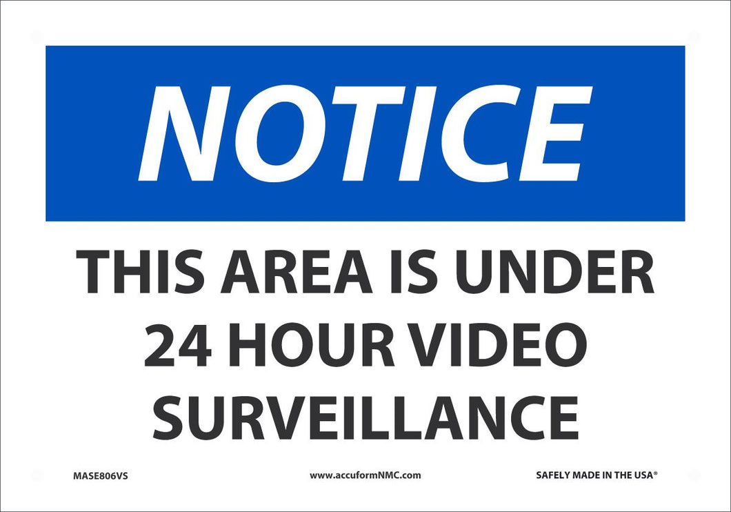 AREA UND 24 HR VID SURV 7X10 VN