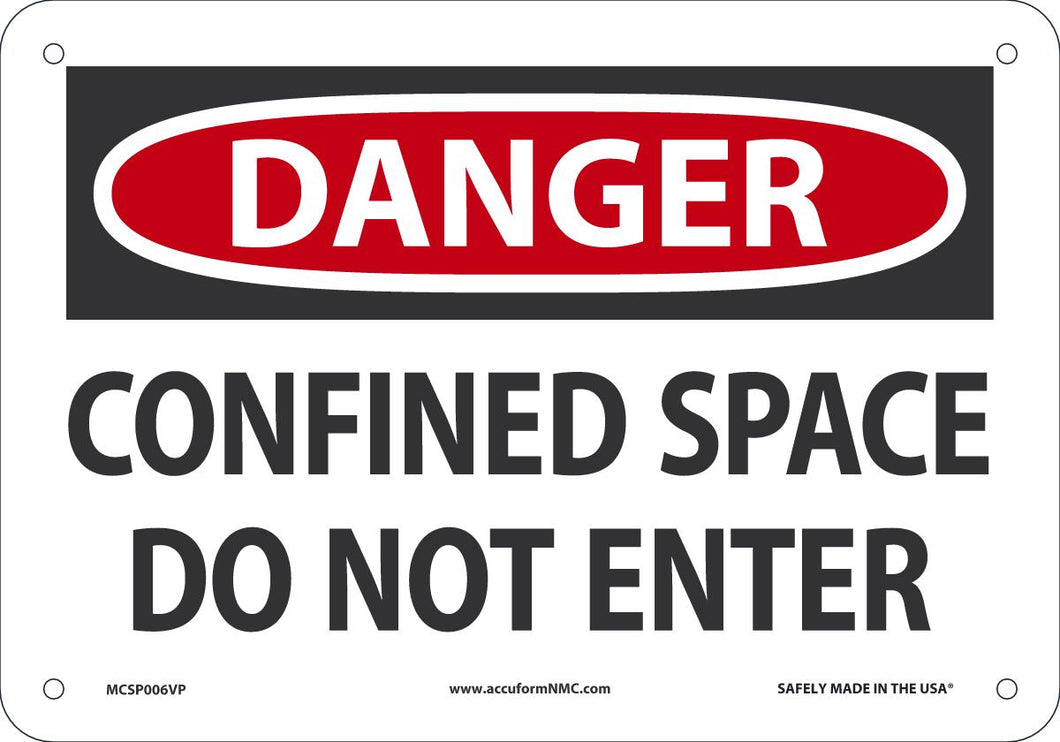 Sign DGR CON SP D/N ENT 7X10 PL