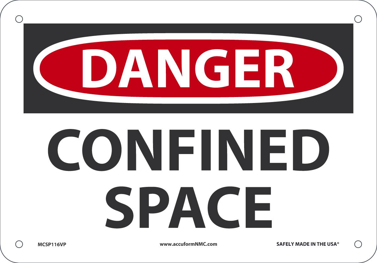 Sign DGR CON SP 7X10 PL