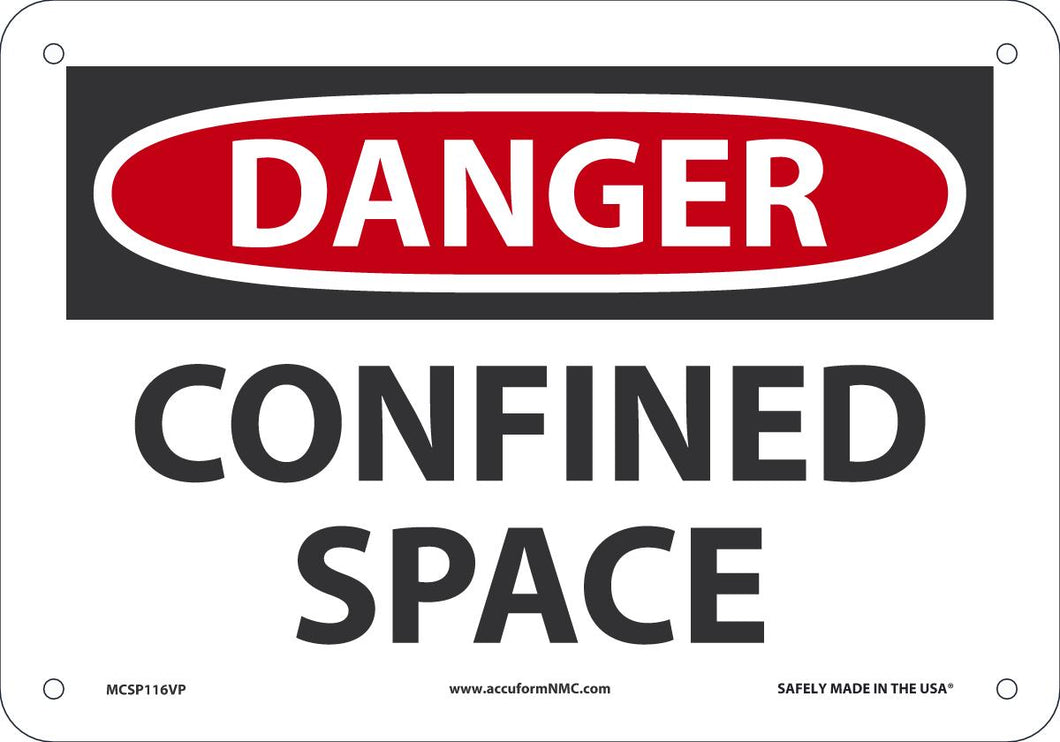 Sign DGR CON SP 7X10 PL