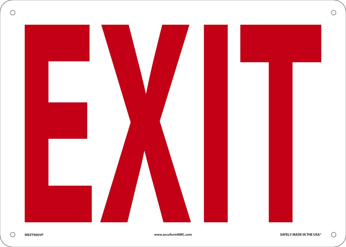 Sign EXIT 10X14 PL