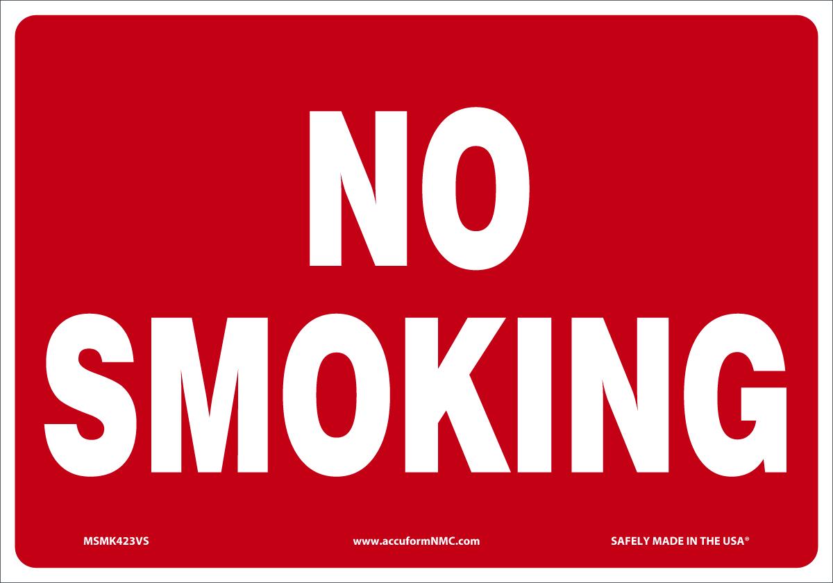 Sign NO SMK 7X10 VN