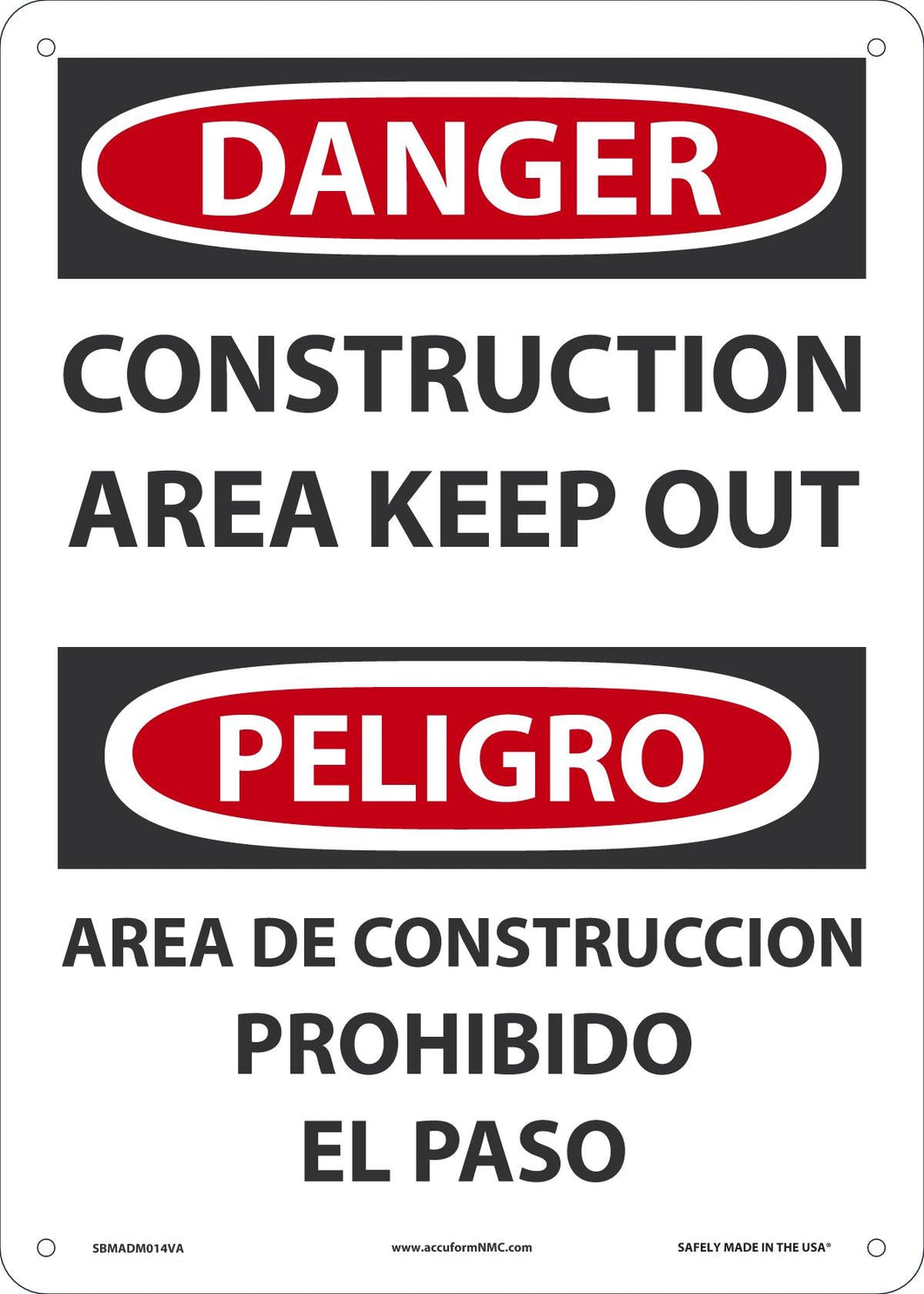 DGR Const AREA KEEP OUT 14X10 AL