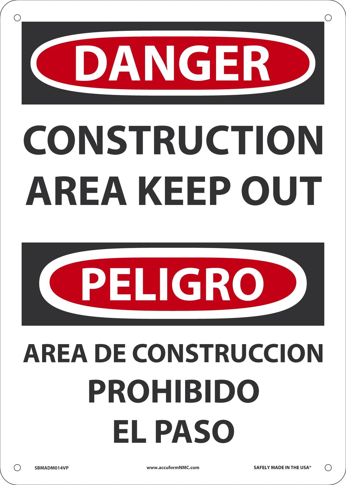 DGR Const AREA KEEP OUT 14X10 PL