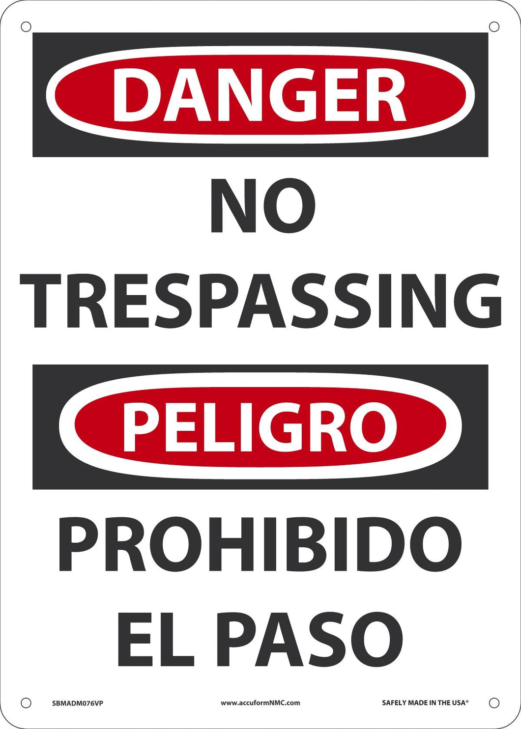 DGR NO TRESP (Eng Span) 14X10 PL