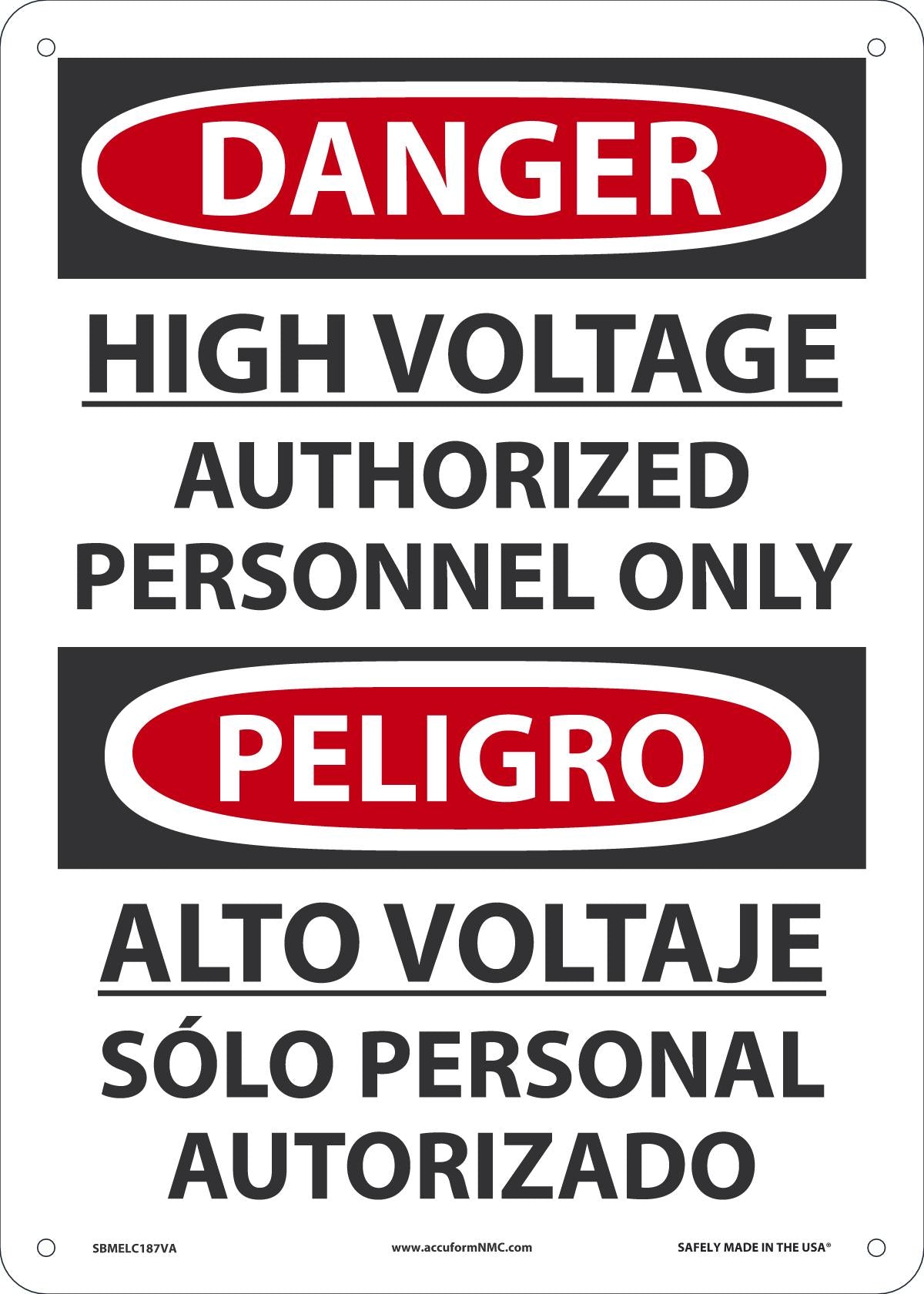 HI VOL Aut PER (Eng Span) 14X10 AL